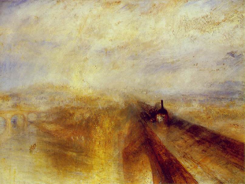 J. M. W. Turner: Rain, Steam and Speed (1844). Photo: ©Wikimedia Commons.