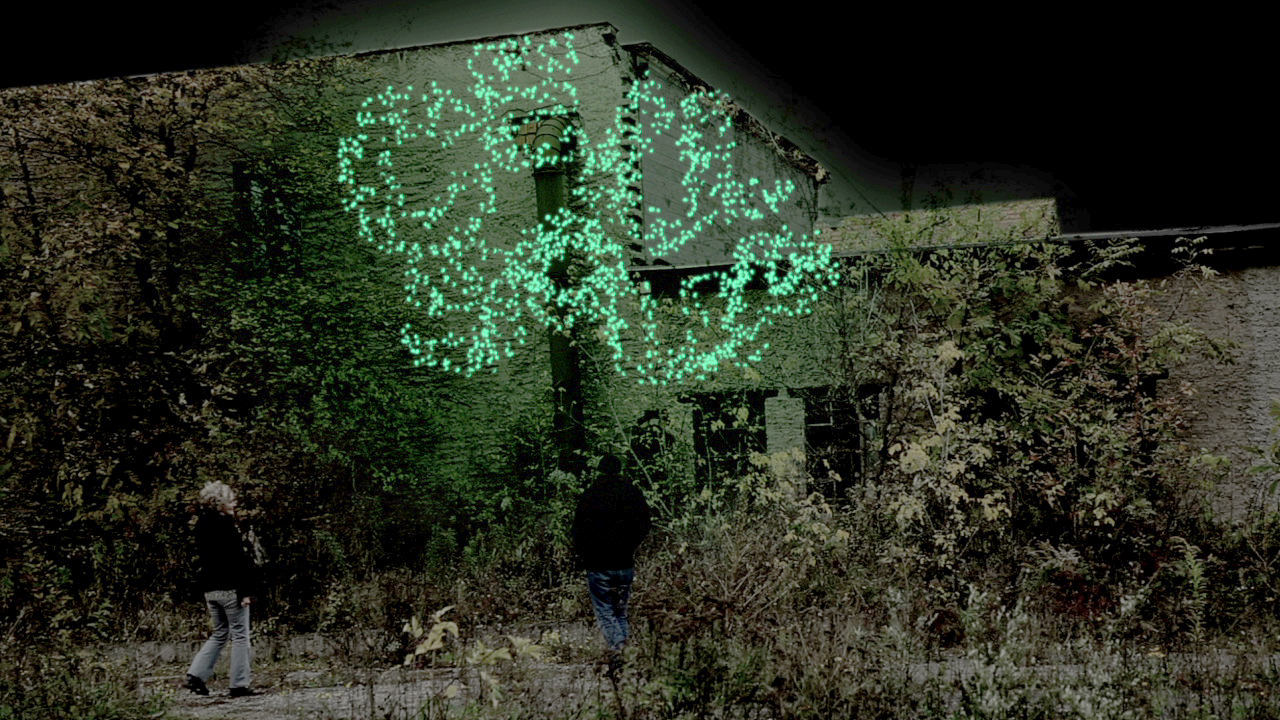 Ursula Damm: Screenprint of Sustainable Luminosity (2012). Photo: Ursula Damm.