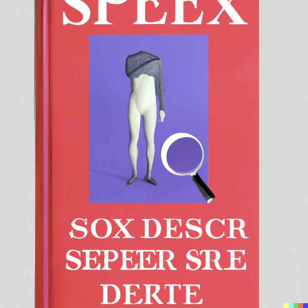 DALL·E 2 (2023). Prompt: Jenifer Becker. „Bookcover for a book called 'In Search for the Perfect Ex: an Odyssee of Desire', in the style of Semiotexte, Spectorbooks, Artbooks, bright colors, no humans, no faces, no symbols related to love.”